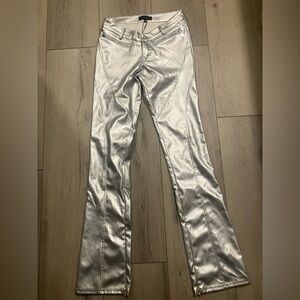 Silver Metallic Pants NWT